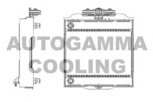 AUTOGAMMA 107009 Радіатор, охолодження двигуна