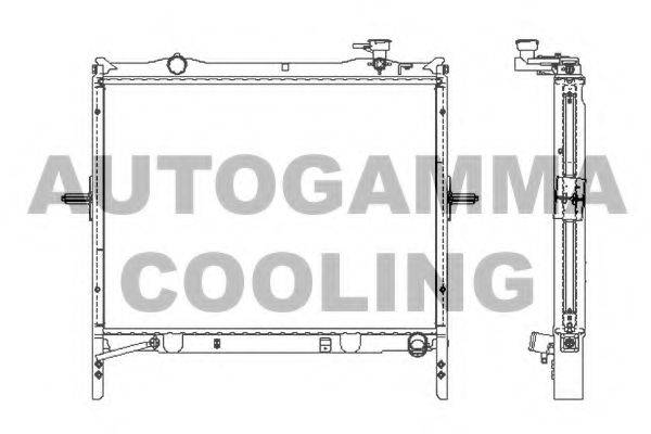 AUTOGAMMA 107030 Радіатор, охолодження двигуна
