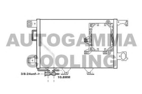 AUTOGAMMA 107044 Конденсатор, кондиціонер