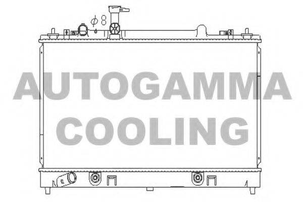 AUTOGAMMA 107281 Радіатор, охолодження двигуна