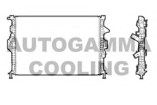 AUTOGAMMA 107318 Радіатор, охолодження двигуна