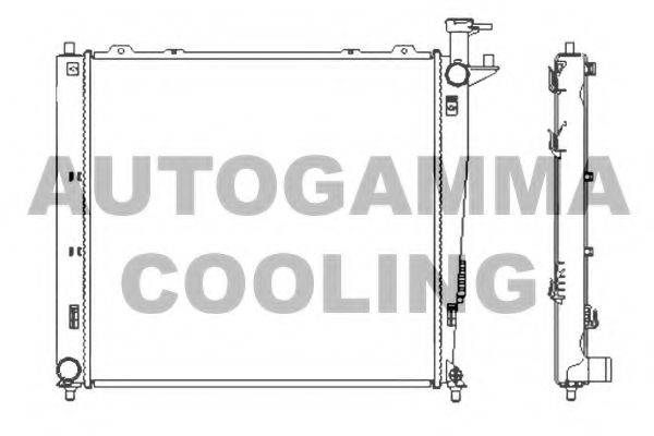 AUTOGAMMA 107383 Радіатор, охолодження двигуна