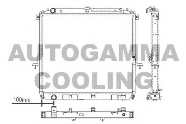 AUTOGAMMA 107429 Радіатор, охолодження двигуна