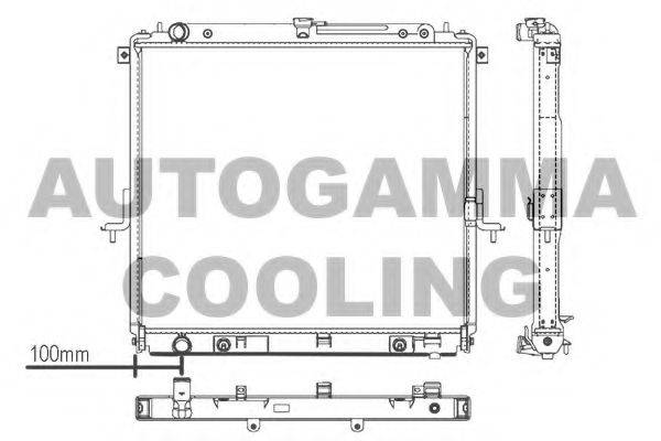 AUTOGAMMA 107430 Радіатор, охолодження двигуна