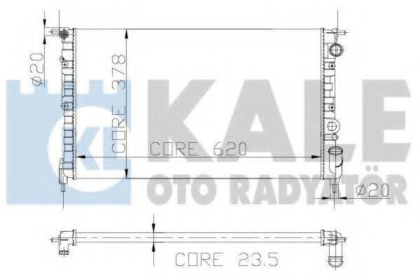 KALE OTO RADYATOR 108200 Радіатор, охолодження двигуна