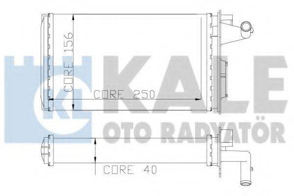 KALE OTO RADYATOR 116600 Теплообмінник, опалення салону