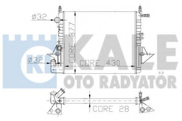 KALE OTO RADYATOR 130400 Радіатор, охолодження двигуна