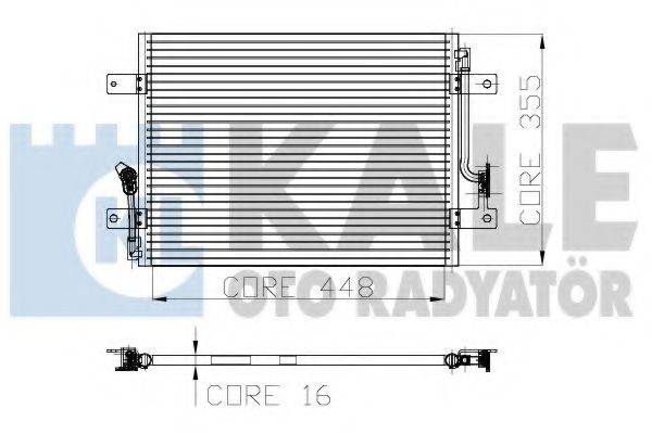 KALE OTO RADYATOR 137000 Конденсатор, кондиціонер