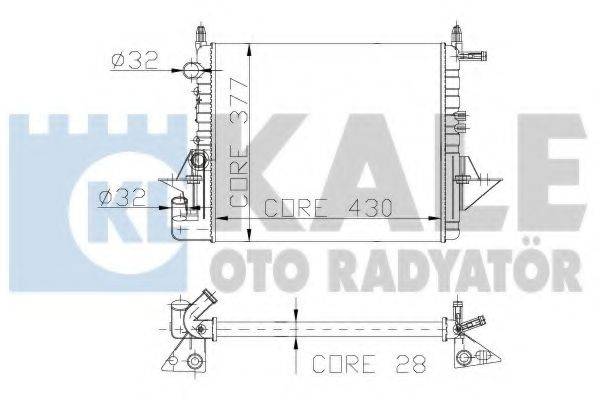 KALE OTO RADYATOR 137400 Радіатор, охолодження двигуна