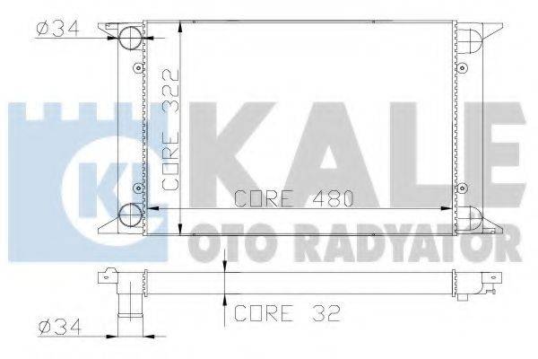 KALE OTO RADYATOR 139000 Радіатор, охолодження двигуна