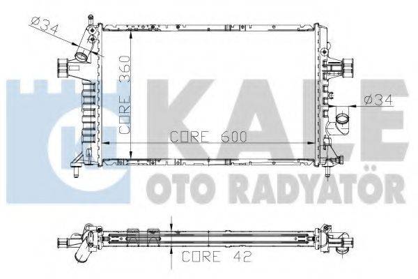 KALE OTO RADYATOR 141300 Радіатор, охолодження двигуна