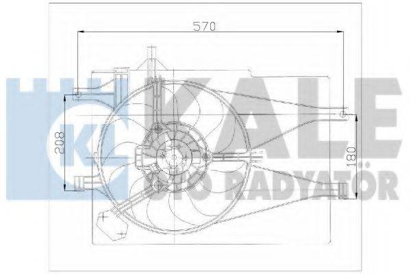 KALE OTO RADYATOR 143031 Вентилятор, охолодження двигуна