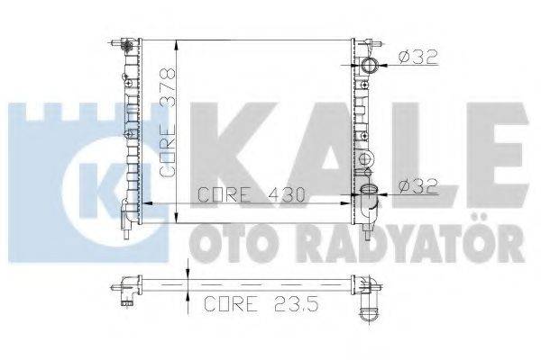 KALE OTO RADYATOR 161700 Радіатор, охолодження двигуна