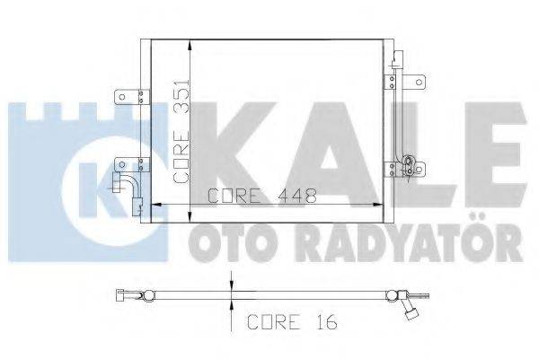 KALE OTO RADYATOR 175600 Конденсатор, кондиціонер