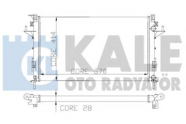 KALE OTO RADYATOR 207300 Радіатор, охолодження двигуна