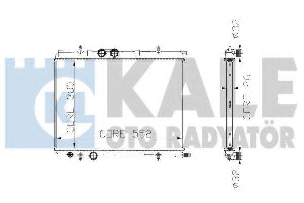 KALE OTO RADYATOR 213100 Радіатор, охолодження двигуна