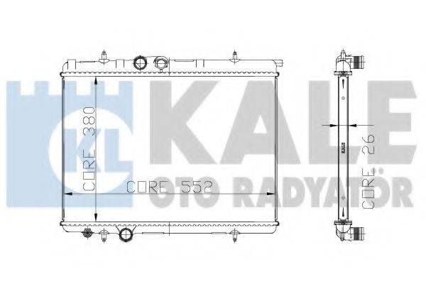 KALE OTO RADYATOR 215999 Радіатор, охолодження двигуна