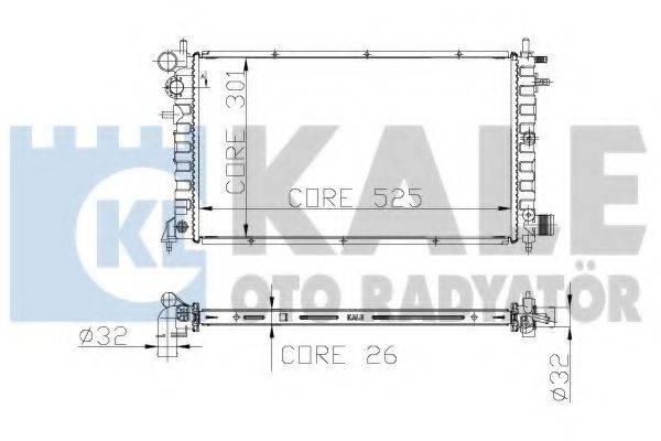 KALE OTO RADYATOR 217200 Радіатор, охолодження двигуна