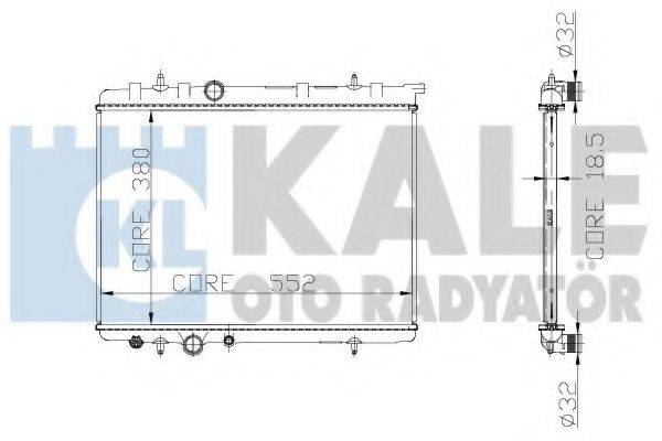 KALE OTO RADYATOR 225300 Радіатор, охолодження двигуна