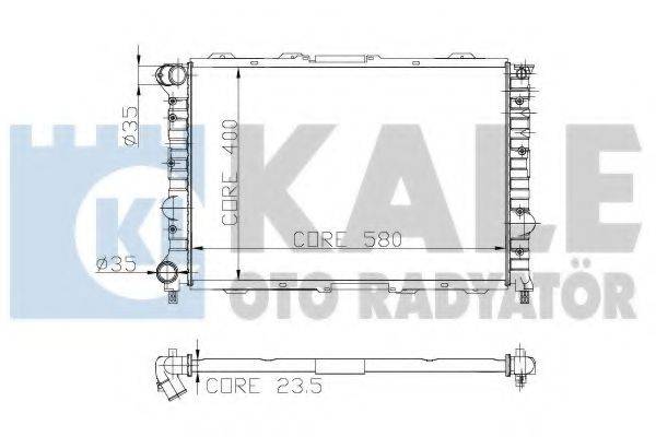 KALE OTO RADYATOR 231000 Радіатор, охолодження двигуна