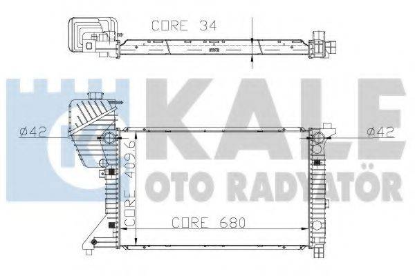 KALE OTO RADYATOR 320000 Радіатор, охолодження двигуна