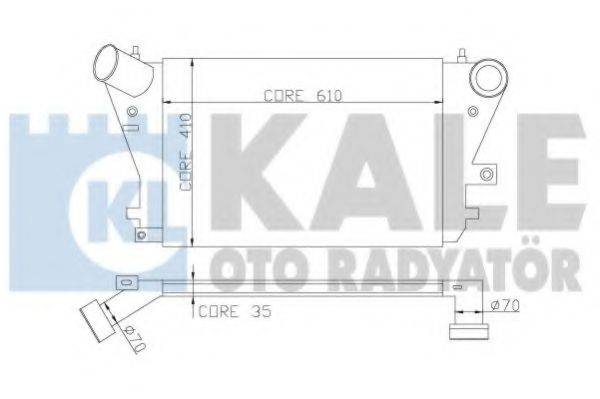 KALE OTO RADYATOR 342100 Інтеркулер