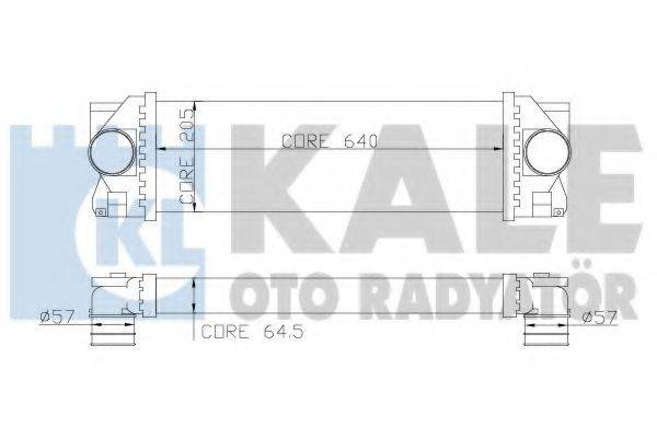 KALE OTO RADYATOR 342800 Інтеркулер