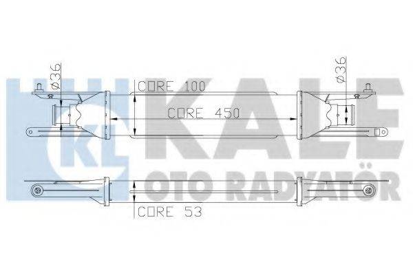 KALE OTO RADYATOR 345400 Інтеркулер