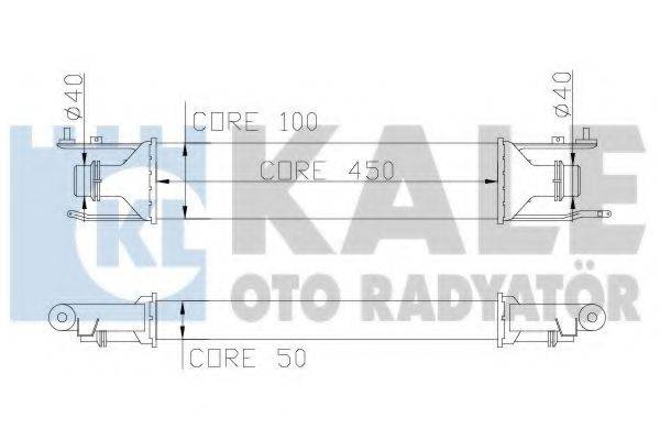 KALE OTO RADYATOR 345600 Інтеркулер