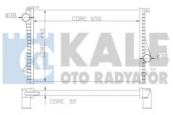 KALE OTO RADYATOR 348600 Радіатор, охолодження двигуна