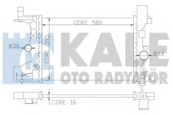 KALE OTO RADYATOR 349200 Радіатор, охолодження двигуна