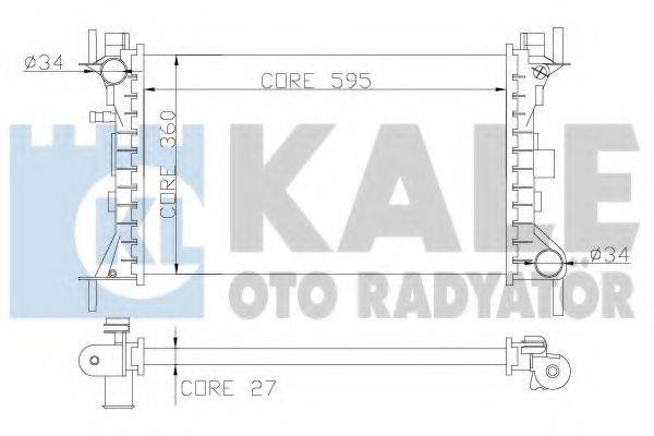 KALE OTO RADYATOR 349700 Радіатор, охолодження двигуна