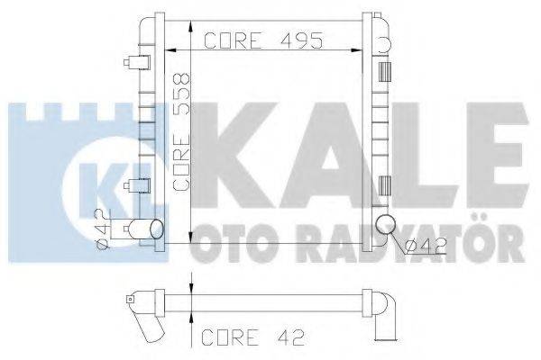 KALE OTO RADYATOR 350300 Радіатор, охолодження двигуна