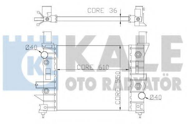 KALE OTO RADYATOR 351200 Радіатор, охолодження двигуна