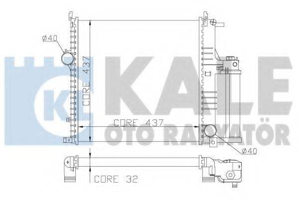 KALE OTO RADYATOR 352100 Радіатор, охолодження двигуна