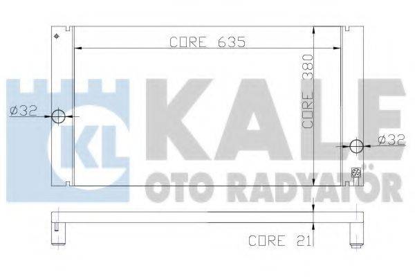 KALE OTO RADYATOR 352800 Радіатор, охолодження двигуна