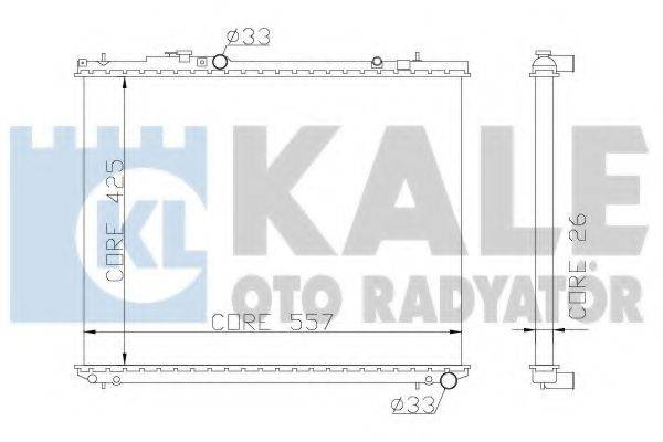 KALE OTO RADYATOR 355600 Радіатор, охолодження двигуна