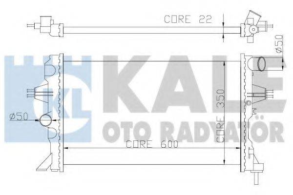 KALE OTO RADYATOR 363500 Радіатор, охолодження двигуна