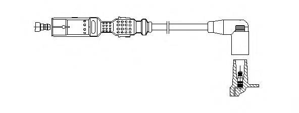 BREMI 1A2861 Провід запалювання