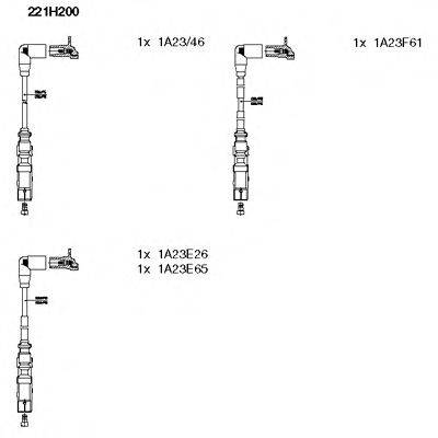 BREMI 221H200 Комплект дротів запалювання