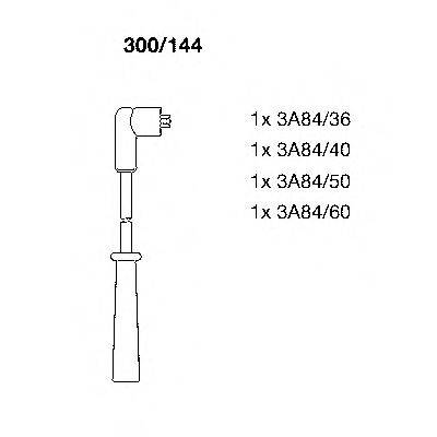 BREMI 300144 Комплект дротів запалювання