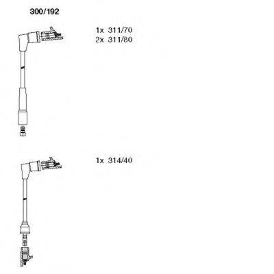 BREMI 300192 Комплект дротів запалювання