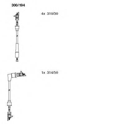 BREMI 300194 Комплект дротів запалювання