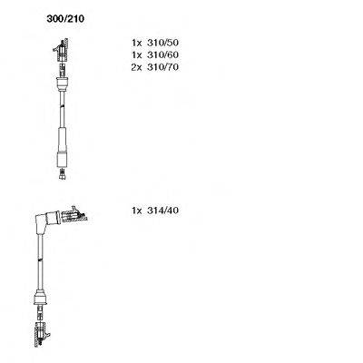 BREMI 300210 Комплект дротів запалювання