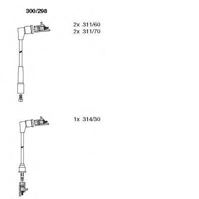 BREMI 300298 Комплект дротів запалювання