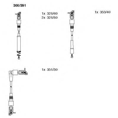 BREMI 300391 Комплект дротів запалювання