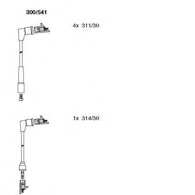 BREMI 300541 Комплект дротів запалювання