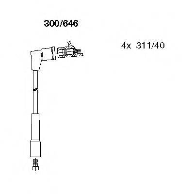 BREMI 300646 Комплект дротів запалювання