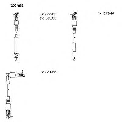 BREMI 300667 Комплект дротів запалювання