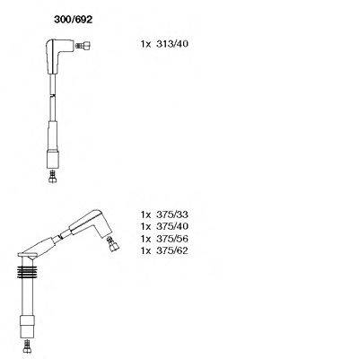 BREMI 300692 Комплект дротів запалювання